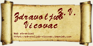 Zdravoljub Vićovac vizit kartica